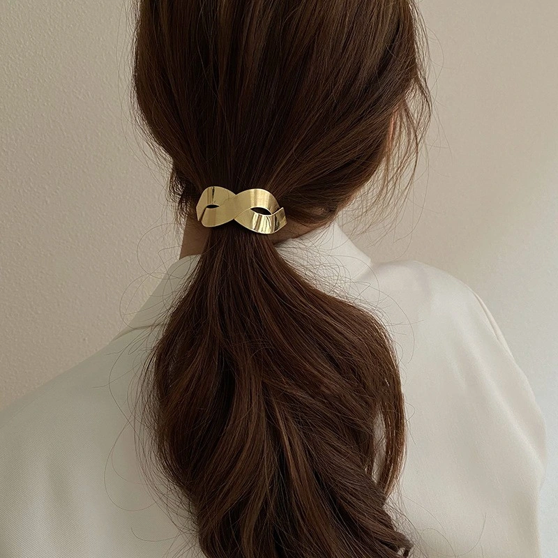 Fashion Metal Hair Accessories High-Sensitivity Rubber Band Female Hair Ties