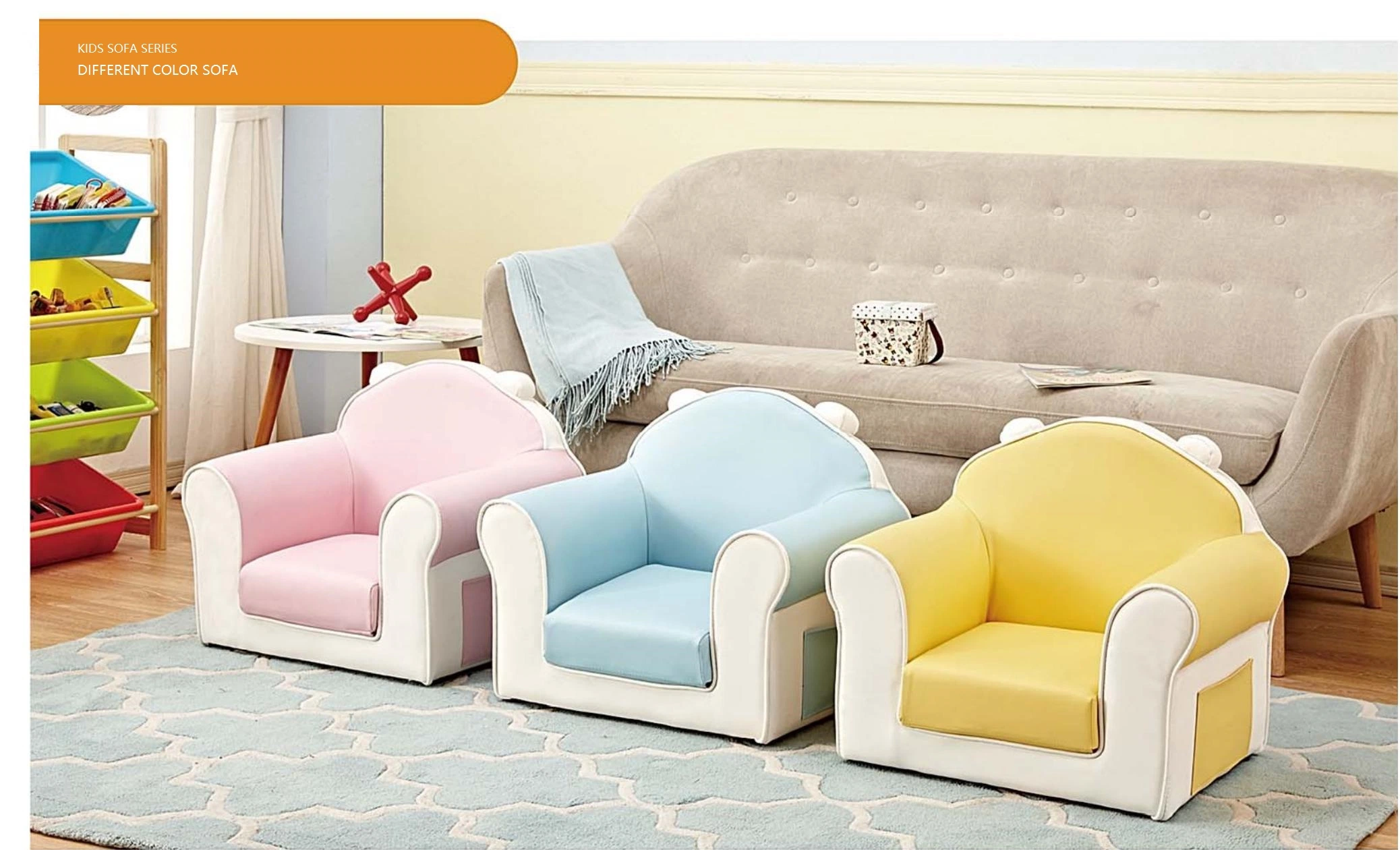 Ganzer Verkauf Kinder Cartoon Sofa, Modernes Kinderstuhl Sofa, Baby-Schlafzimmer-Möbel, Wohnzimmer-Möbel