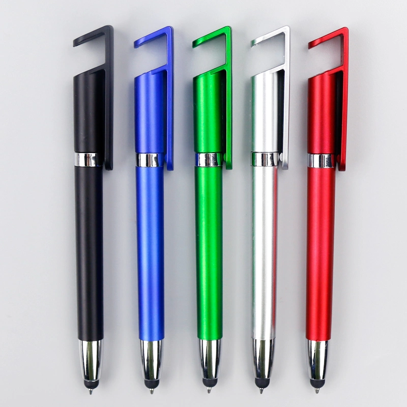Phone Holder Pen, Touch Screen Ballpoint Pen, Multi-Function Pens, Stylus Touch Pen, Ball Pen, Logo Ballpoint Pen, Promotional Gift Plastic Pen