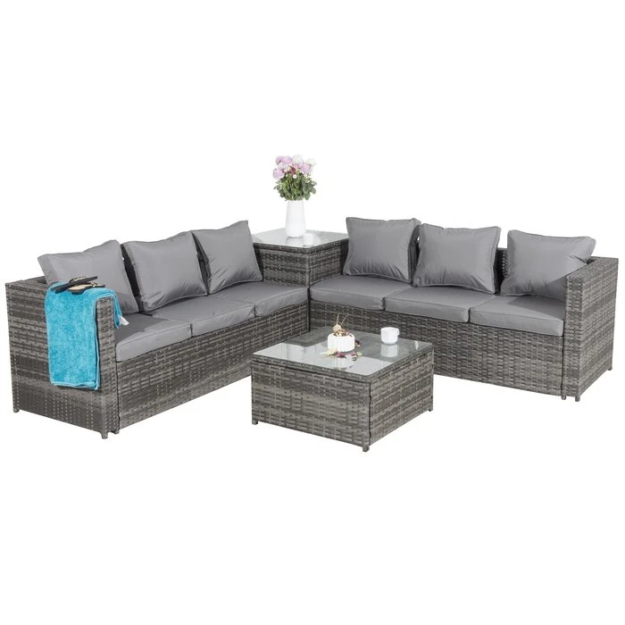 Beliebte New Design Garten PE Rattan Möbel Villa Rattan Stuhl Sofa