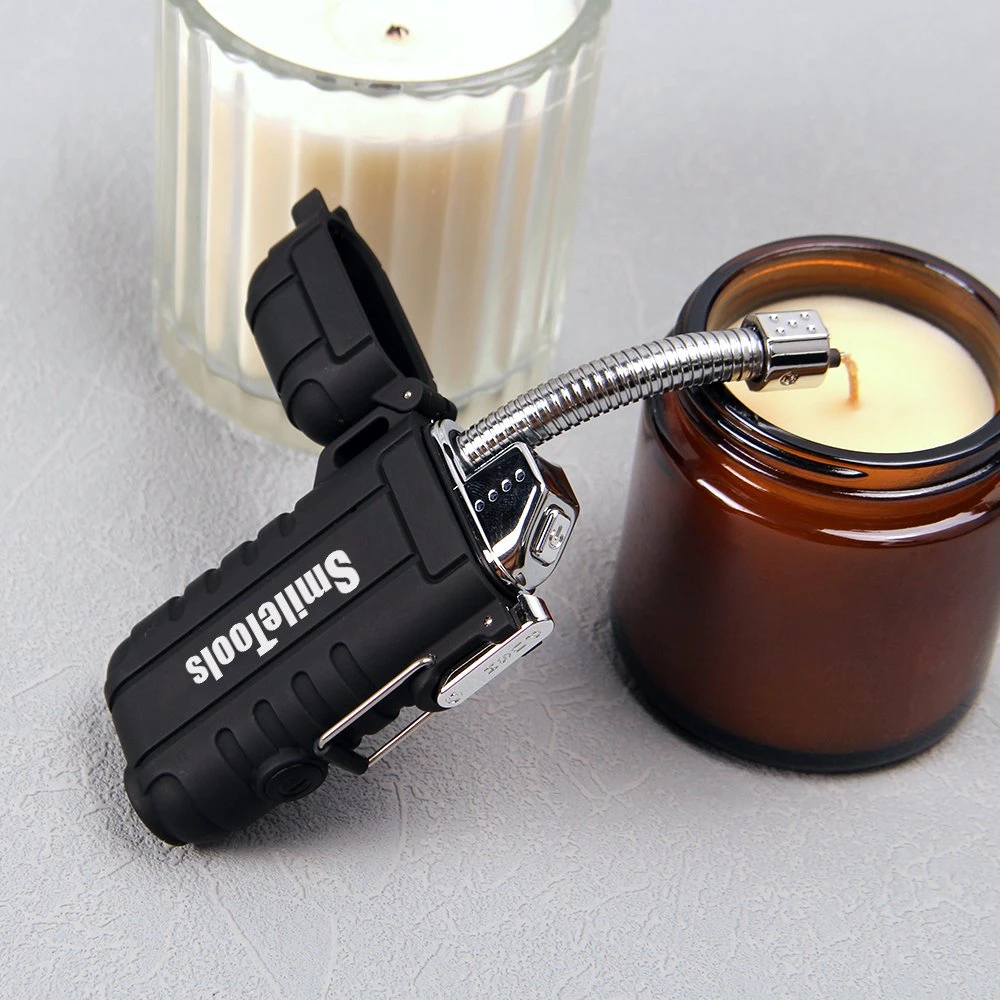 Kitchen Gadgets Candle Lighter Electric Arc Lighter with USB Rechargeable Battery Plasma Flameless & Windproof Lighters