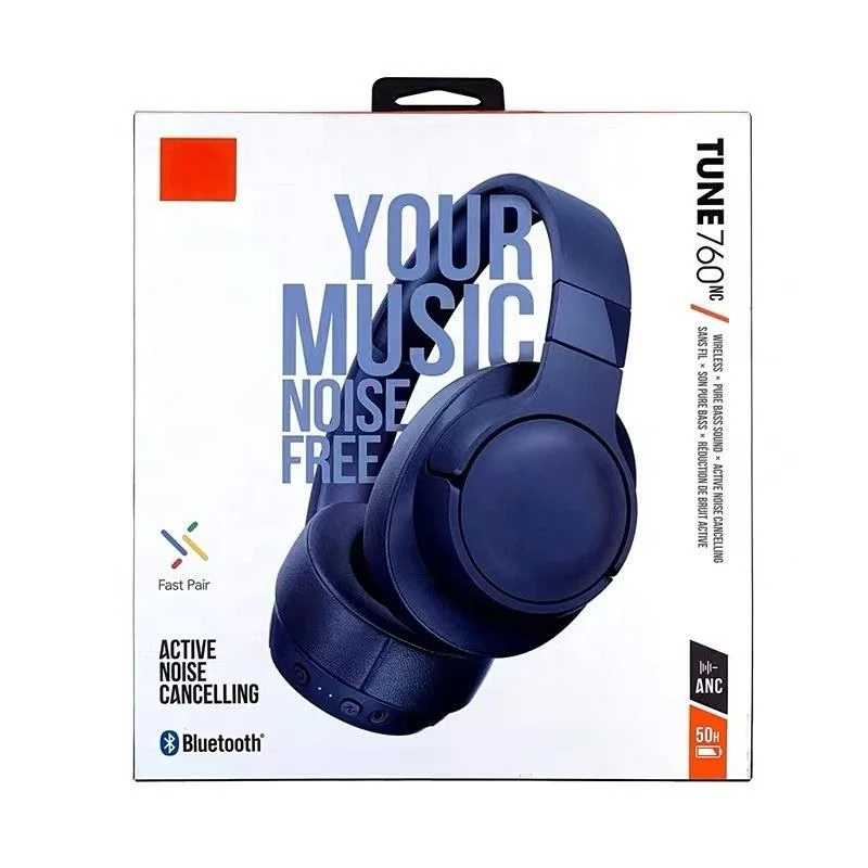 Customized Hot Selling Products 2023 Tune 760 Anc Noise Cancelling Bluetooth Wireless Headphones