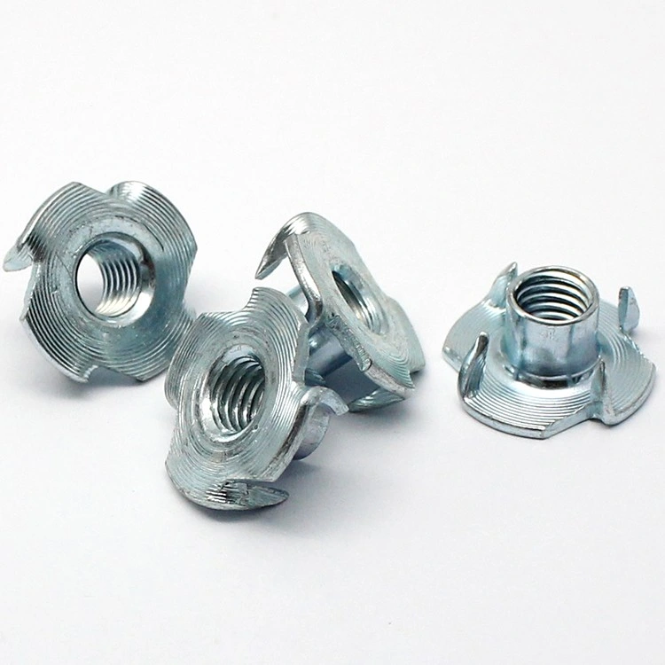 Carbon Steel Galvanized DIN 1624 Furniture Zinc Four Jaw Nut