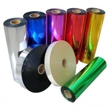 Farbe Rot metallisierte PET Film für Weihnachtsdekoration / PE Verpackung Metallisierte Polyester laminierte Rollen Aluminiumfolie / Aluminiumfolie laminiertes PE mit Drucken