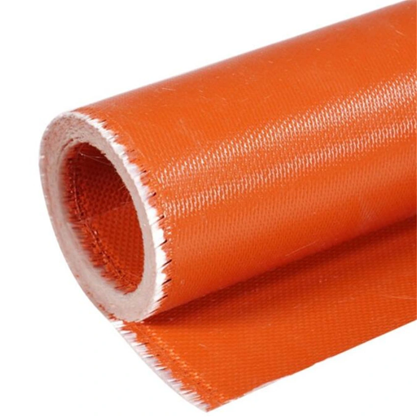 Silicone Coated Adhesive Fireproof Fabric Fiberglass Cloth