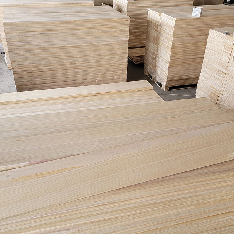 China Wholesale Building Custom Size Cheap Price 1220X2440 Solid Paulownia Jointed Board for Furniture