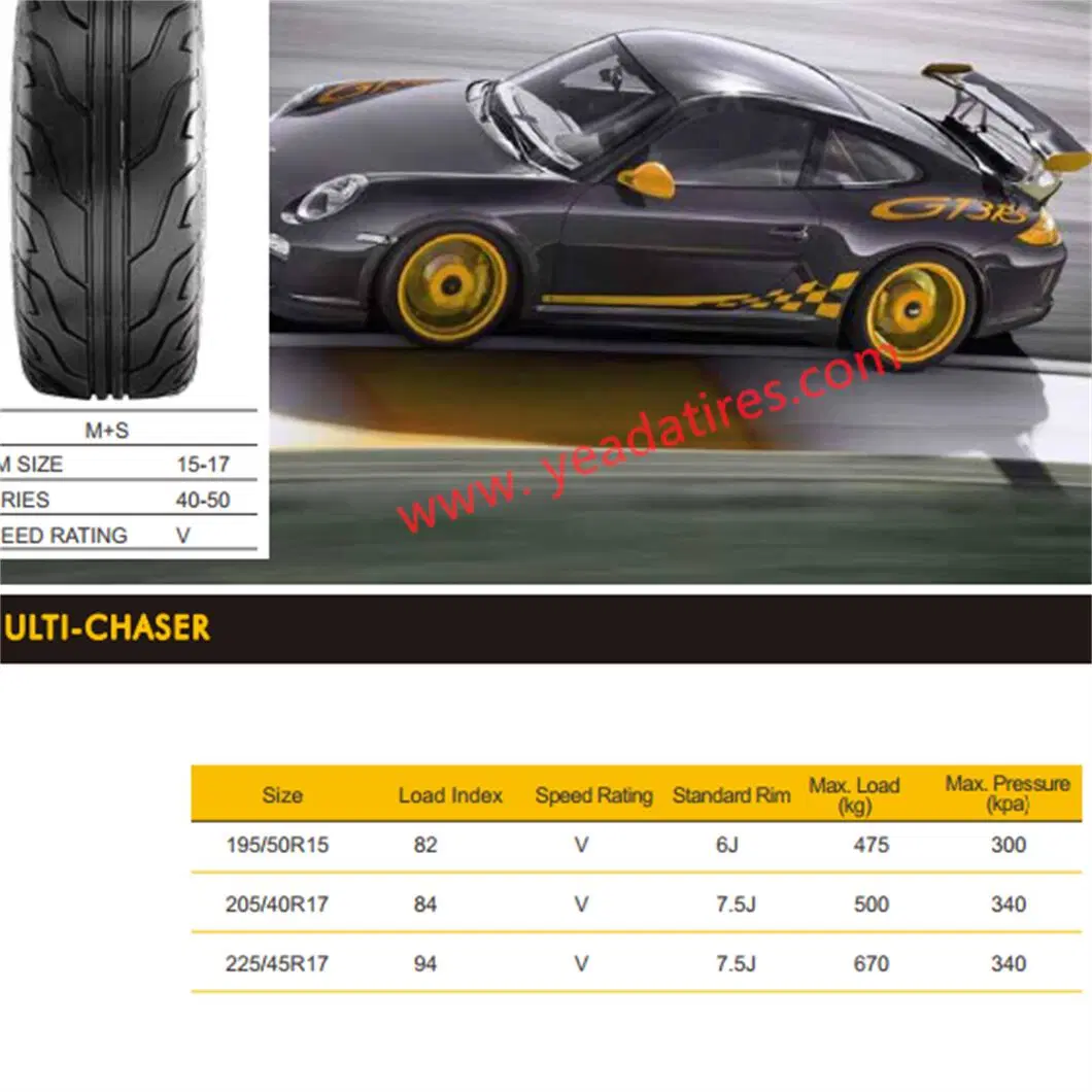 Drifting Tyres, Drift Tires, Sport Racing, Passenger Car Tyre, PCR Tyres, Car Tires 195/50r15 205/45r17 225/45r17