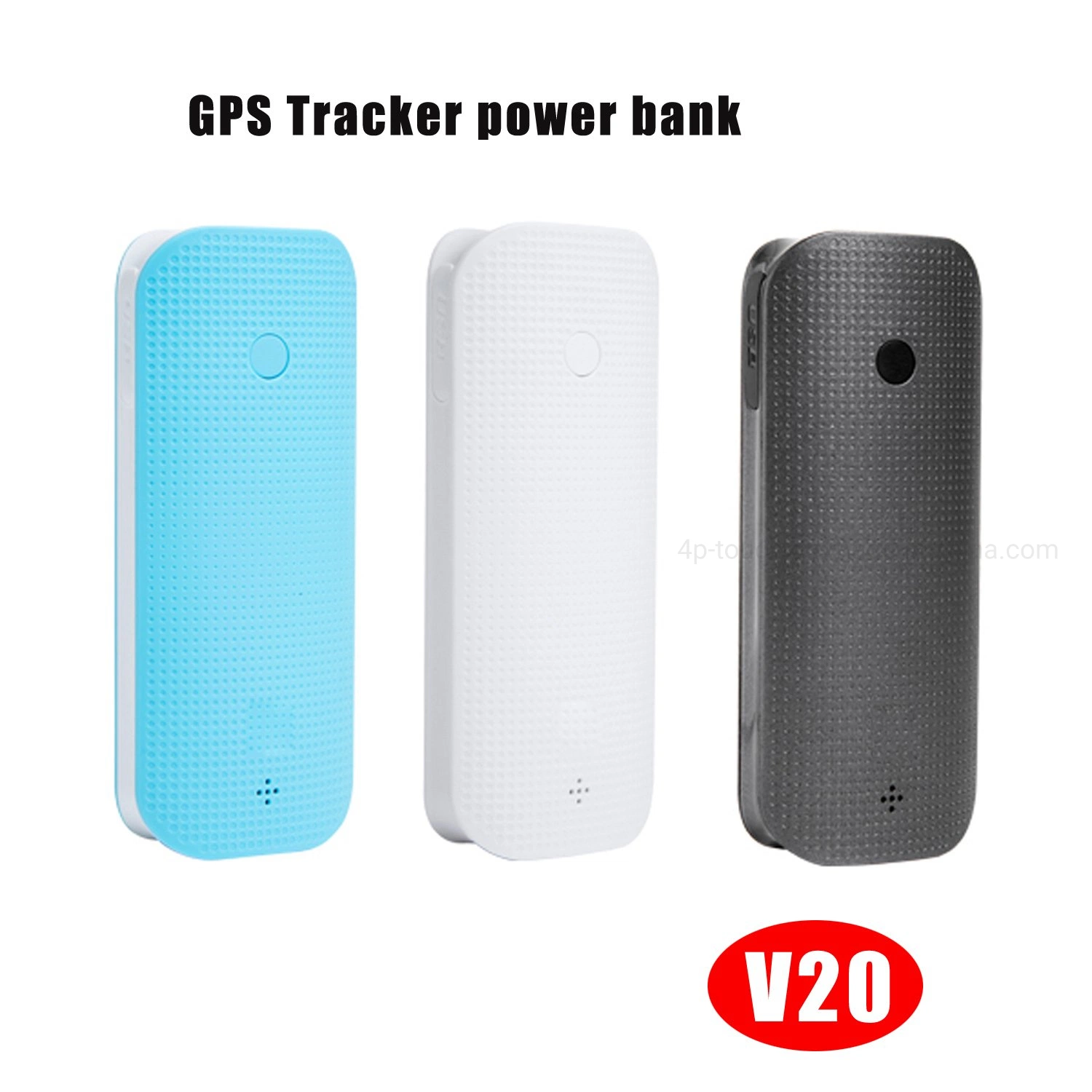 Original Factory 2G Power Bank Long battery life 4500mAh personal GPS Tracking Device with torch light door magnet alarm V20