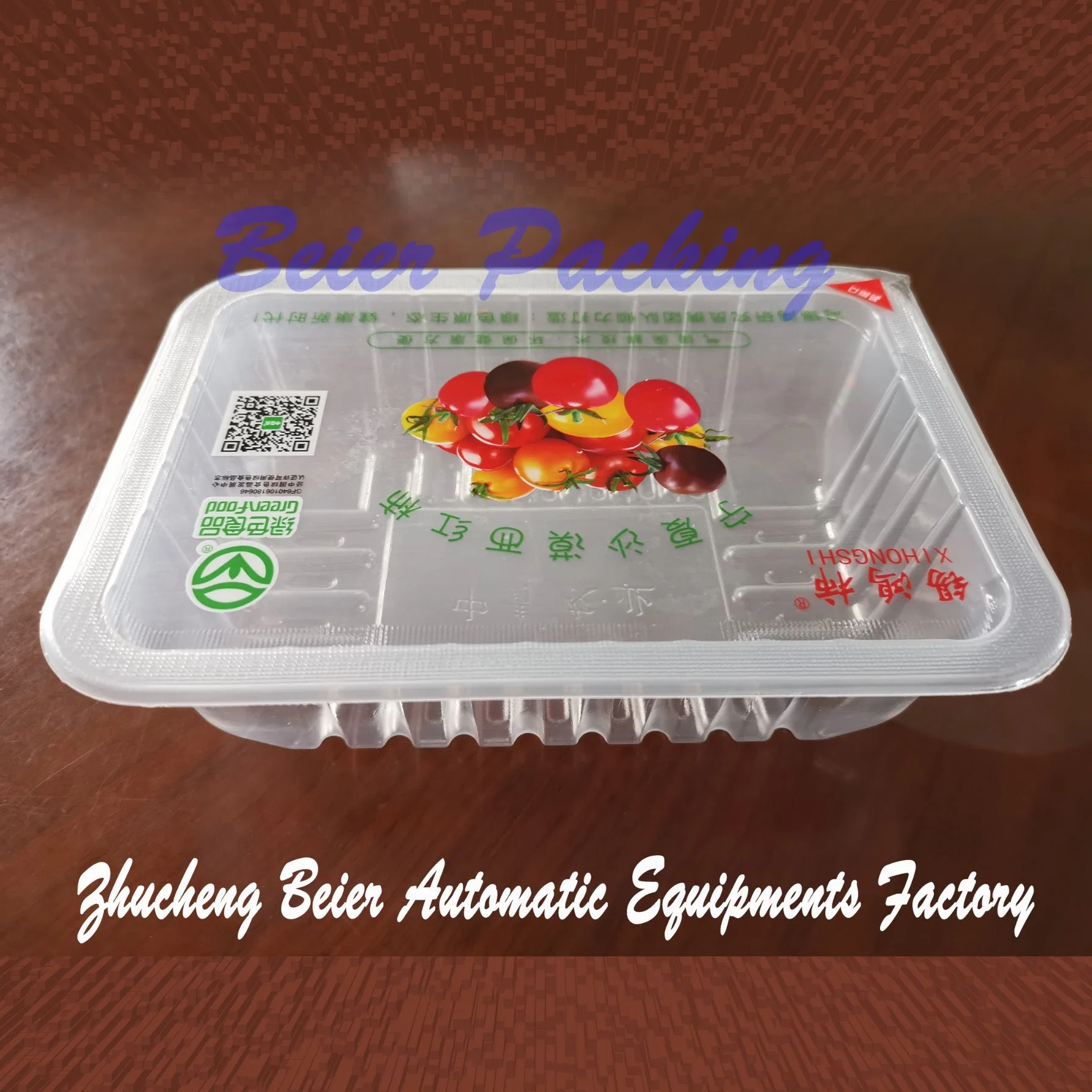 Automatische Tray Herstellung Thermoforming Verpackungsmaschine für Obst / Gemüse / Fleisch