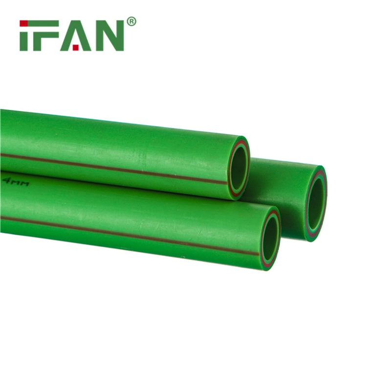 Ifan High Pressure PPR Pipe Green Color Plastic Glass Fiber Pipe