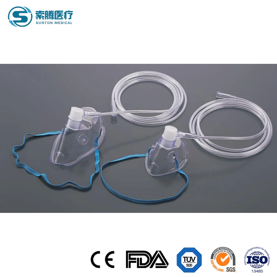 Sunton الصين المنتجات القابلة للاستعمال مرة واحدة قناع الأكسجين مصنعين XL الأكسجين قناع مستهلكات طبية أخرى قناع الأكسجين الهزينكي الطبي المستخدم في التخدير الماكينة