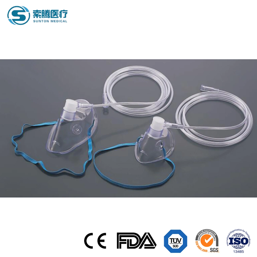 Sunton China produtos descartáveis de máscara de oxigênio fabricantes XL MÁSCARA DE OXIGÉNIO Outros Consumíveis Médicos Anestesia Médica máscara de oxigênio usado para máquina de anestesia