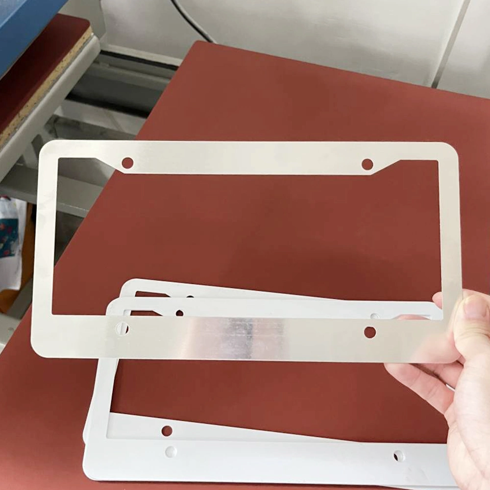 Sublimation License Plate Frame 1mm Printing Custom Logo Aluminum License Plate Frame