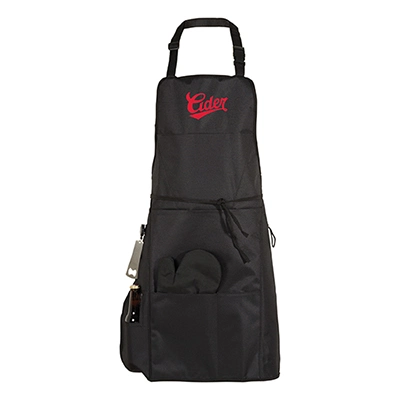 Wholesale Custom Promotional Cooking Apron Bib BBQ Apro with Grilling Mitt and Bottle