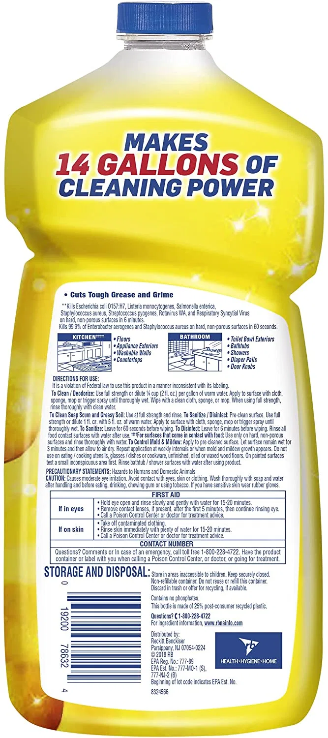 Lemon and Sunflower Multi-Effect Surface Cleaner Clean & Fresh OEM & ODM