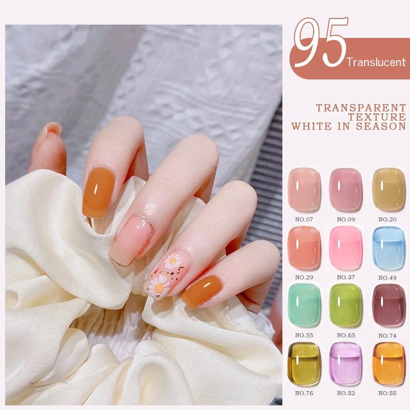 HS Summer Collection Gel Polish 95 Colors Customize UV LED Wholesale/Supplier Translucent Nail Gel Polish