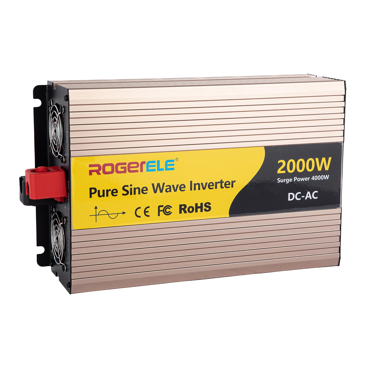 Convertisseur de puissance 2000W 2000 Watt, Convertisseur d'onde sinusoïdale pure pour usage domestique, Convertisseur de puissance pour voiture