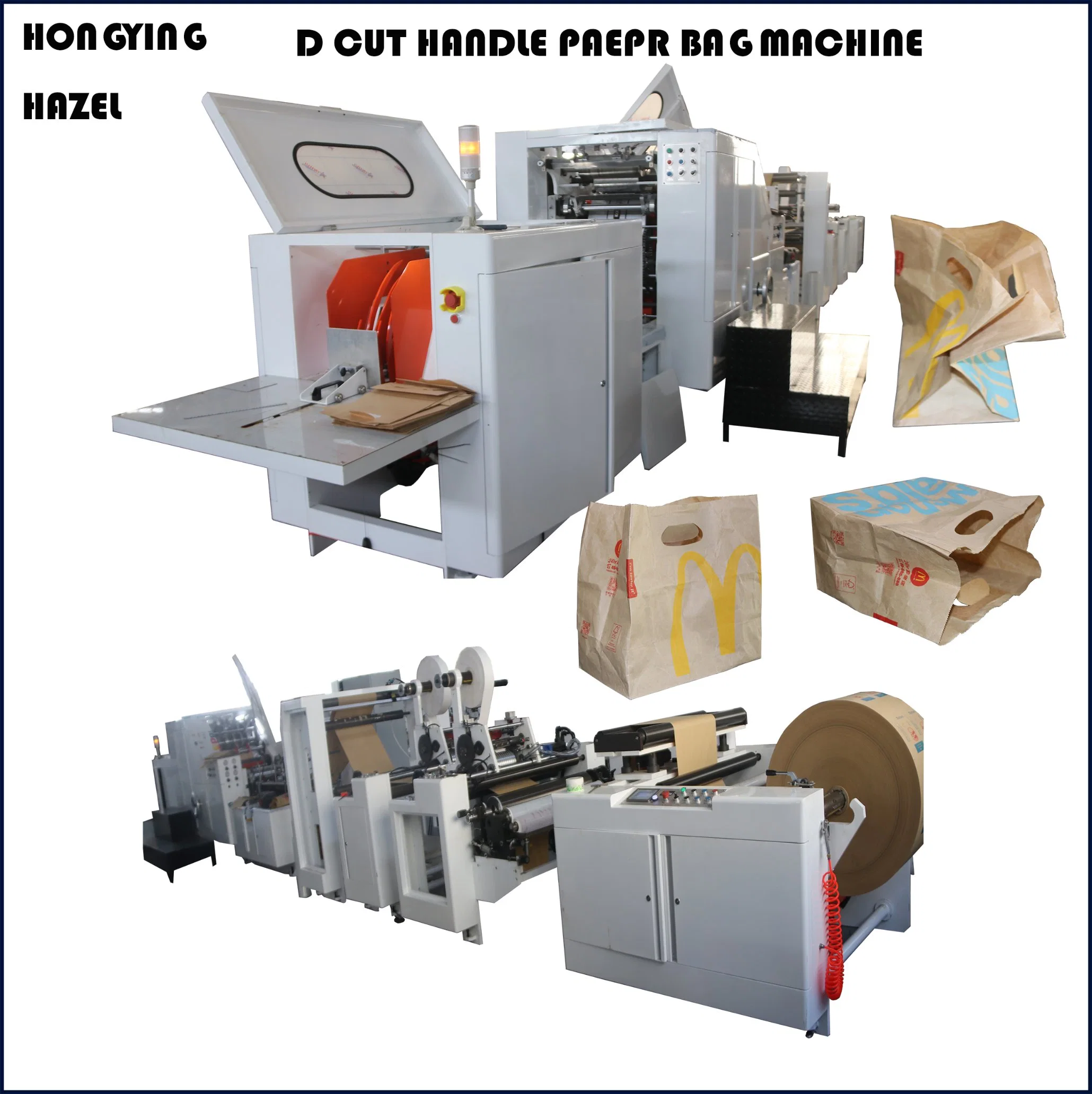 Best Quality Price Hongpeng D Cut Paper Bag Machine in China