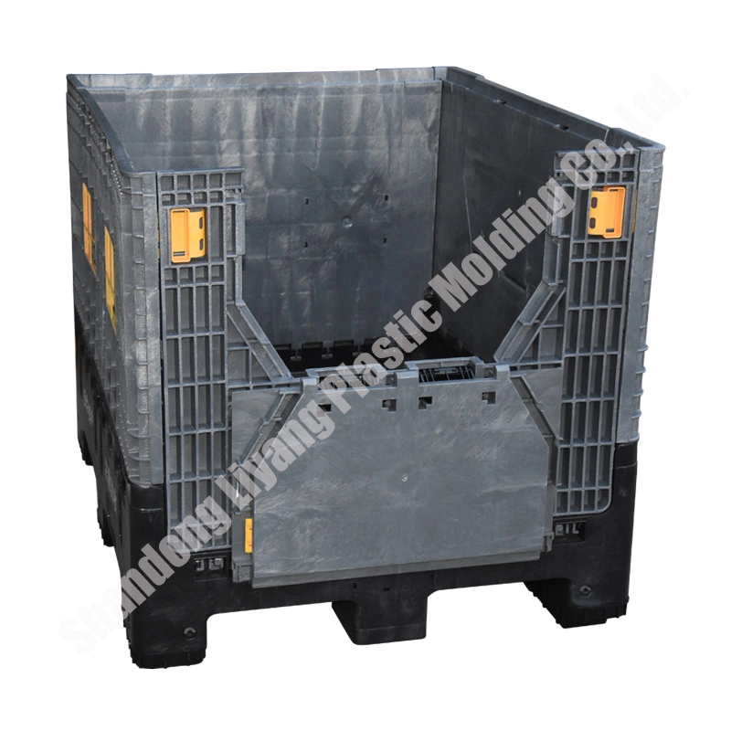 Folding Durable Heavy Duty Industrial Plastic Storage Crates Bins Pallet Box