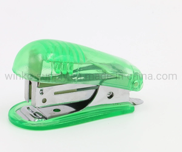 Deskstop Office Stationery Portable Plastic Stapler with OEM Design