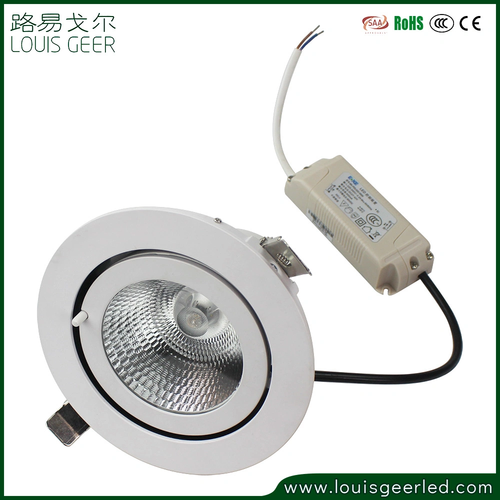 Distributor Round Touch on off Switch Anti Glare Frosted Glass Lighting Ring LED Dimmable Downlight 15W with 145mm Cut out