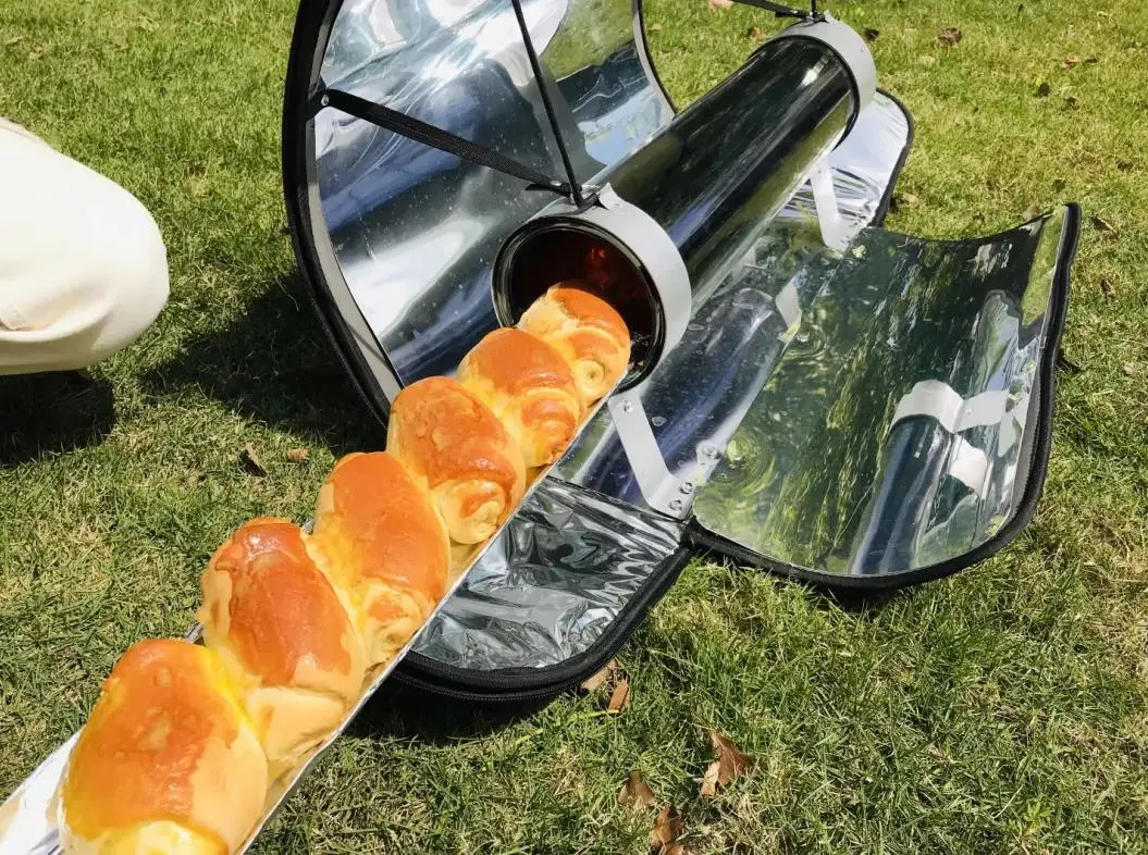 Ig Capacity Solar BBQ Oven Cooks More Food to Feed 6 Persons