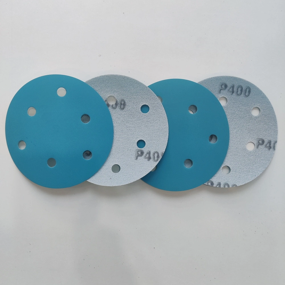 6inch (150mm) 15 Holes Sanding Disc Pet Film Backing Round Sand Paper for Polishing