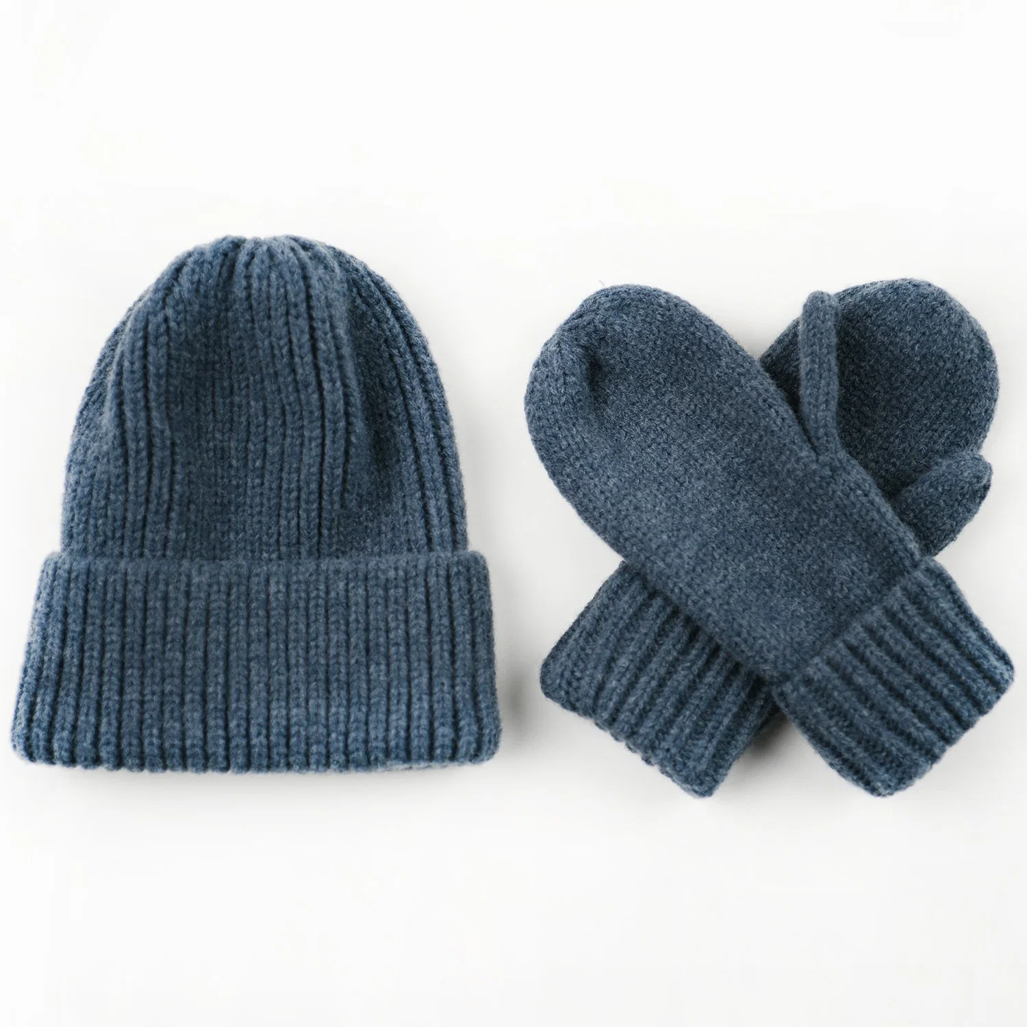Chunky Beanie Hat juego de guantes de alta calidad y bajo el logotipo personalizado térmica MOQ Fabricante súper suaves tejidos de punto de Impresión de todo el invierno de regalo