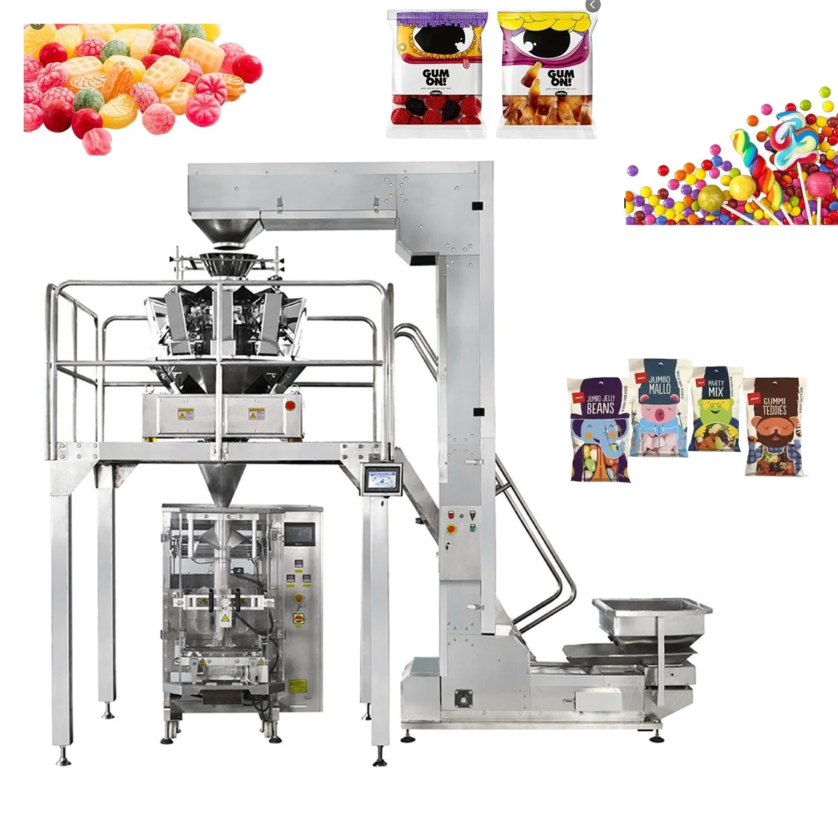 Candy Sugar Snack Original Factory Direct Sales Multifunctional Stainless Steel Vertical Packaging System