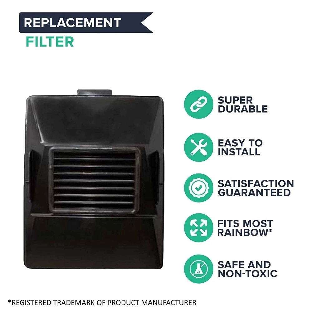 filtre HEPA R-10520 R12106b R12647 de rechange lavable et réutilisable Pièces pour aspirateur Rainbow Rexair E série E2A