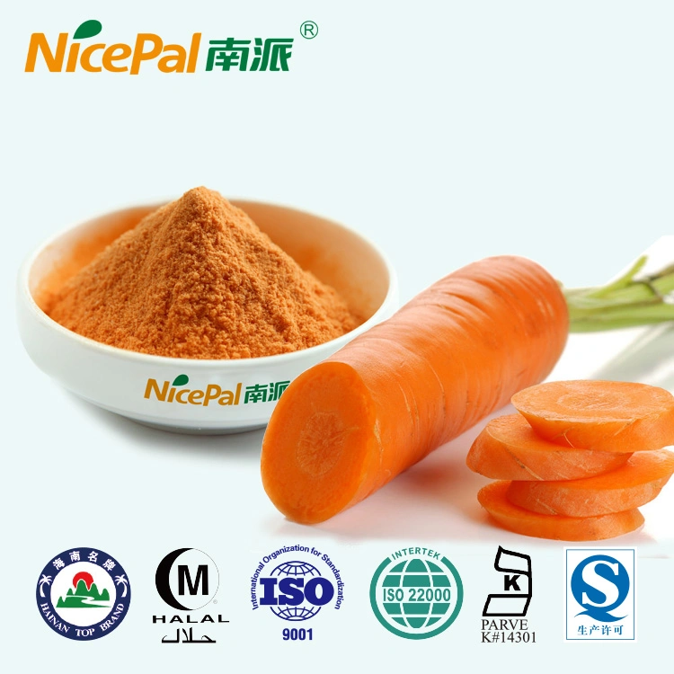 Manufacturer Kosher Halal Brc Certified Carrot Powder