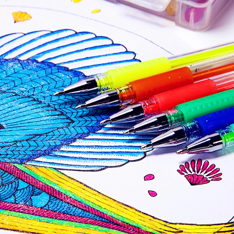 6PCS Premium Pastel Gel Pens Blister Card Kid Stationery Adult Coloring