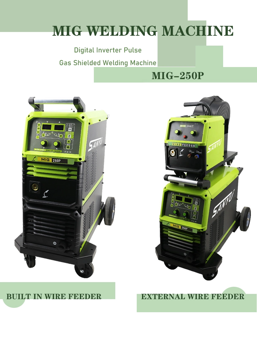 Máquinas de soldadura MIG-250p soldadores MIG no interior do alimentador de fios