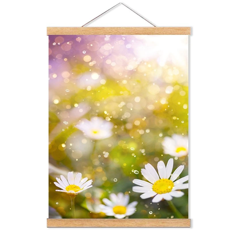 Wholesale Colorful Flowers City View Picture Decorative Wall Art Hanger Poster