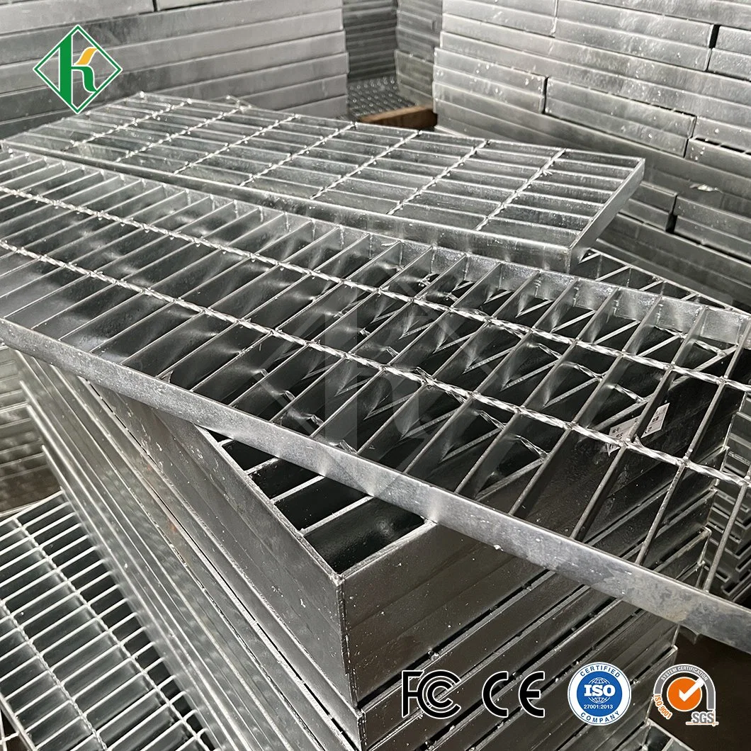 Kaiheng Steel Bar Grating Manufacturer Galvanized Trench Cover China Galvanized Trench Drain Steel Grating