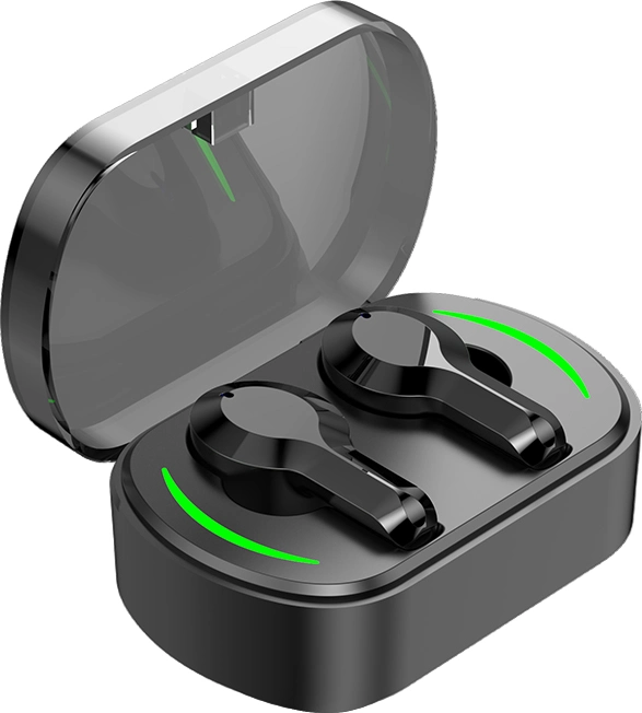 Q25 Newest Ultra Tws Earbuds with Recharing Bin Wireless Headphone with Mobile Phone Holder