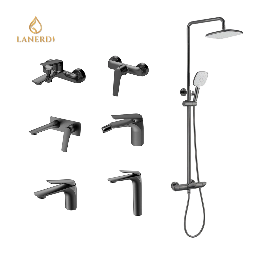 UPC CE Sanitary Ware Gold Faucet Seires اكسسوارات حمام ثرموستاتي حوض استحمام حوض استحمام حوض استحمام جهاز مزج المياه نظام مجموعة دش بنحاس صنبور ماء الحمام صنبور