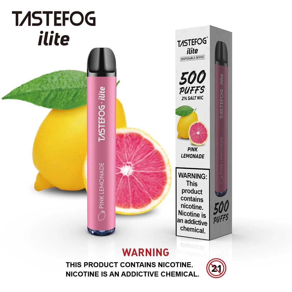 الجملة ميني Vape Tastefog Ilite 500 Puffs 600 نفور Disposable/Chargeable vape