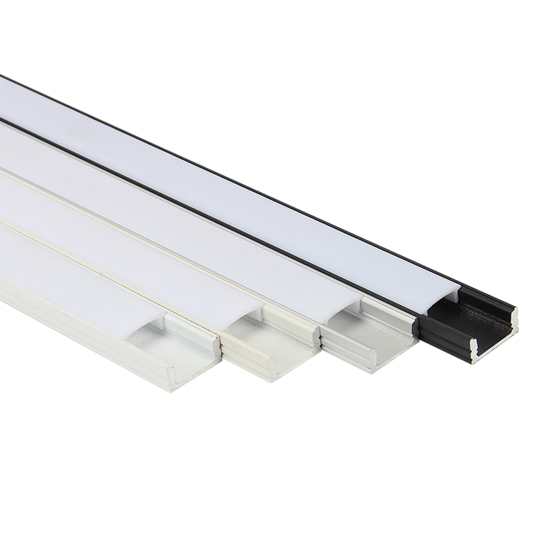 17*7mm de montagem em superfície de LED de canal de luz LED de alumínio a luz do perfil