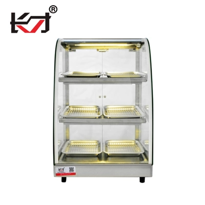 Fcs-3f6p Arrière Porte Ouverte 3 Couches 6 Plateaux Vitrine Chauffante pour Aliments Chauds Présentoir de Boulangerie Magasin d'Aliments Prix de Gros d'Usine en Chine