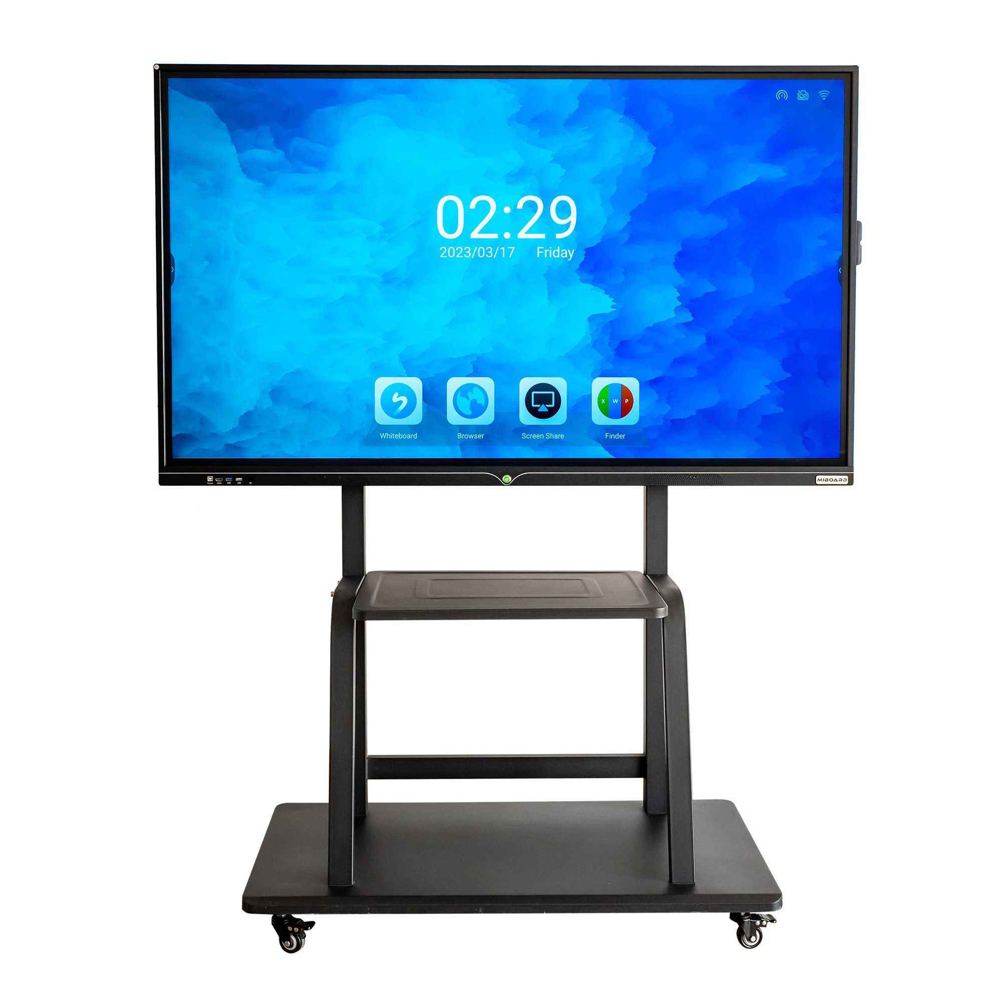 All in One 4K Infrared LED Touch Computer Interactive Flat Smart Board Kiosk Conference Meeting Whiteboard Display Ifp 65" 110'' Panel Miboard V11. T2