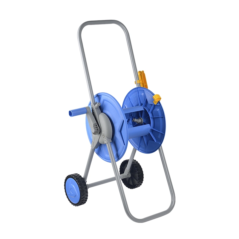 Metal Garden Hose Reel Trolley Set for Winding Water Hose