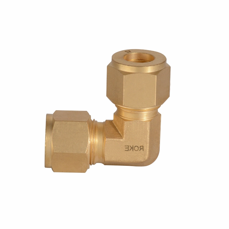 Brass Double Ferrules 90 Degree Union Elbows 2mm to 38mm Metric Tube Fitting