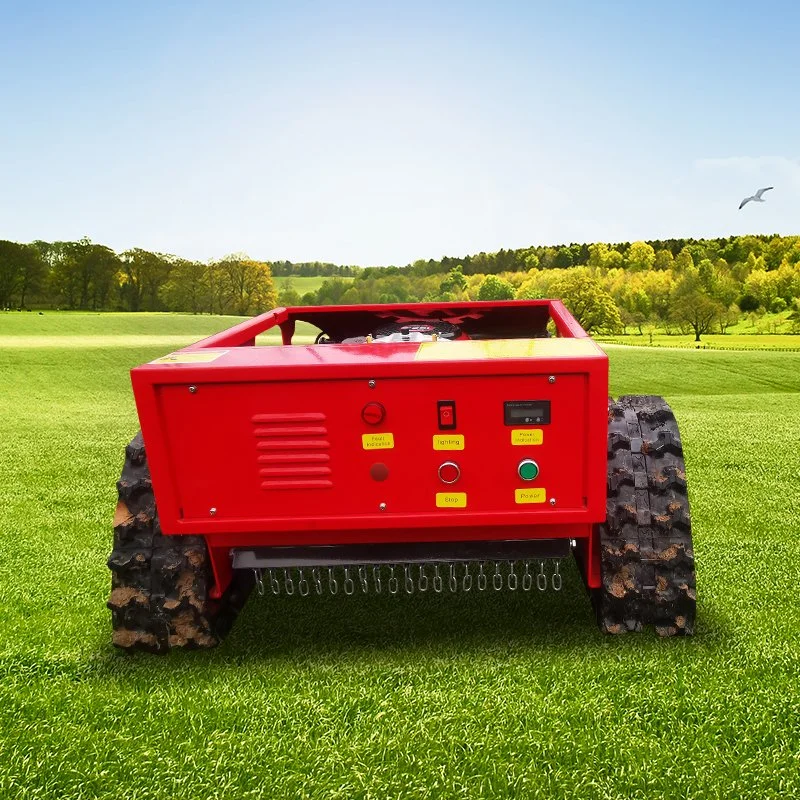 Grass Cutting Mower Four Crawler Drive Remote Control Lawn Mower