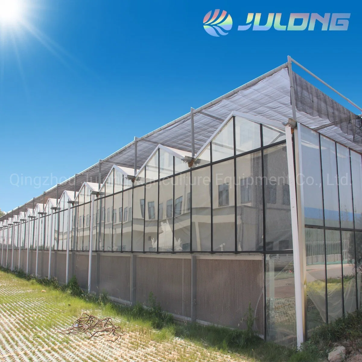 2019 Hot Sale and High quality/High cost performance Glass Hydroponic Growing System Flower Greenhouse