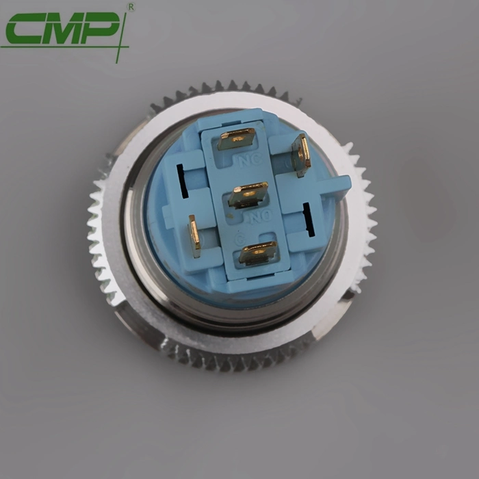 CMP Waterproof 19mm Dia Illuminated Metal Panel Mount Push Button Switch