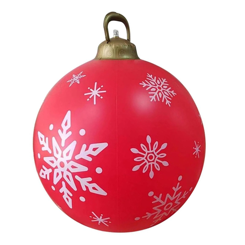 Ornamentos insufláveis Outdoor Christmas PVC Pneumático decorado bola gigante Exterior Decorações de jarda