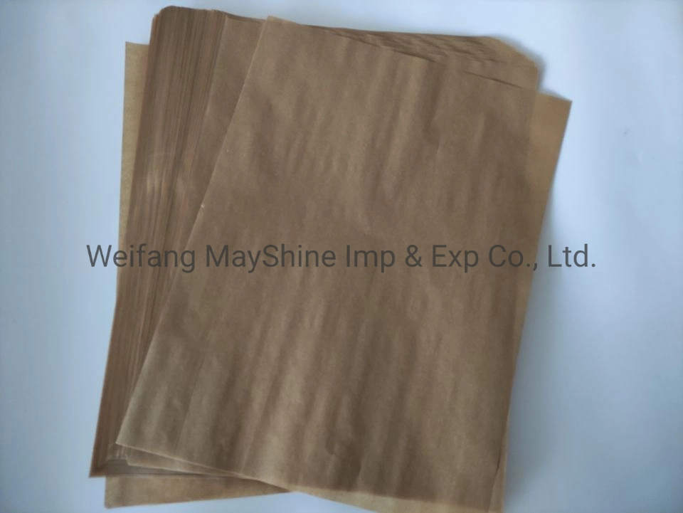 40GSM Brown Color Baking Paper Grease-Proof Paper Sheet