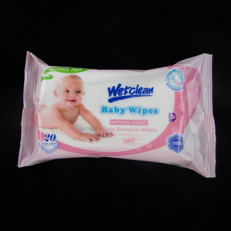 Excellent Moisture Proof Printing Pet/PE Plastic Wet Wipes Bag for Baby