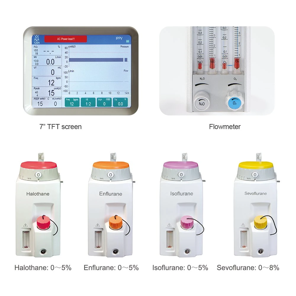 S6100 Hospital Medical Equipment جهاز معدات آلة الجراحة Anesthesia الجهاز